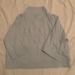 Half sleeve cropped Calvin Klein sweater